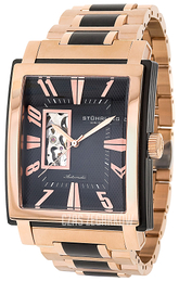 Stührling Original Symphony Czarny/Stal w kolorze różowego złota 267B.332Q241