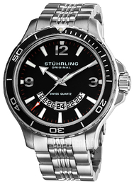 Stührling Original Aquadiver Czarny/Stal Ø48.7 mm 270B.33111