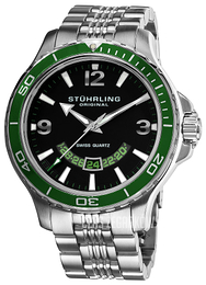 Stührling Original Aquadiver Czarny/Stal Ø48.7 mm 270B.33115