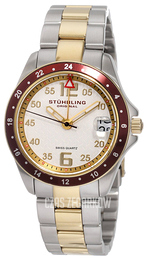 Stührling Original Aquadiver Srebrny/Stal w odcieniu złota Ø36 mm 290.122LL22