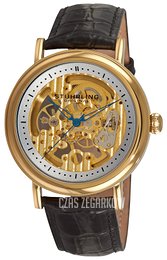 Stührling Original Żółte złoto/Skóra Ø44 mm 313.333531