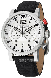 Stührling Original Aviator Biały/Skóra Ø45 mm 356.01