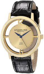 Stührling Original Classic Winchester Żółte złoto/Skóra Ø40 mm 388G2.SET.02
