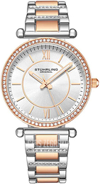 Stührling Original Symphony Srebrny/Stal w kolorze różowego złota Ø36 mm 3905.3