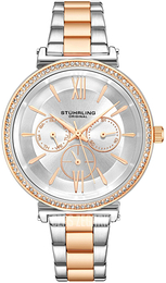 Stührling Original Symphony Srebrny/Stal w kolorze różowego złota Ø40 mm 3908.3