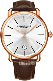 Stührling Original Symphony Srebrny/Skóra Ø42 mm 3913.6