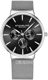 Stührling Original Monaco Czarny/Stal Ø39 mm 3931.2