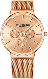 Stührling Original Monaco Różowe złoto/Stal w kolorze różowego złota Ø39 mm 3931.4