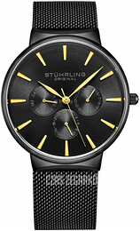 Stührling Original Monaco Czarny/Stal Ø39 mm 3931.7