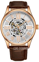 Stührling Original Atrium Srebrny/Skóra Ø42 mm 3942.4