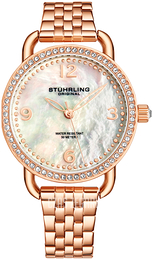 Stührling Original Symphony Biały/Stal w kolorze różowego złota Ø38 mm 3955.5