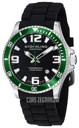 Stührling Original Aquadiver Czarny/Guma Ø44 mm 395R.33P61