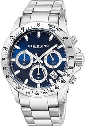 Stührling Original Aquadiver Niebieski/Stal Ø42 mm 3960.2