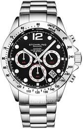 Stührling Original Aquadiver Czarny/Stal Ø42 mm 3961.5