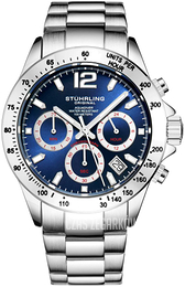 Stührling Original Monaco Niebieski/Stal Ø42 mm 3961A.2