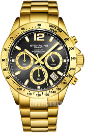 Stührling Original Monaco Czarny/Stal w odcieniu złota Ø42 mm 3961A.6