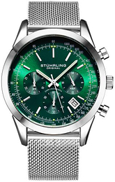 Stührling Original Preston Zielony/Stal Ø44 mm 3975.9