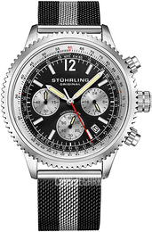 Stührling Original Monaco Czarny/Stal Ø42 mm 3976.1