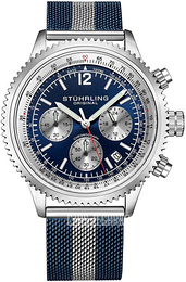 Stührling Original Monaco Niebieski/Stal Ø42 mm 3976.2