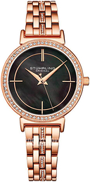 Stührling Original Symphony Czarny/Stal w kolorze różowego złota Ø33 mm 3987.4