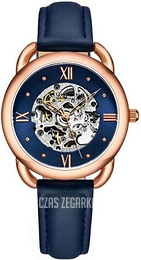 Stührling Original Automatic Niebieski/Skóra Ø36 mm 3990.2