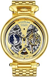 Stührling Original Legacy Szkieletowa tarczy/Stal w odcieniu złota Ø46 mm 4003.2