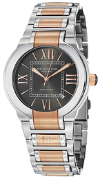 Stührling Original Symphony Szary/Stal w kolorze różowego złota Ø40 mm 428.33A169