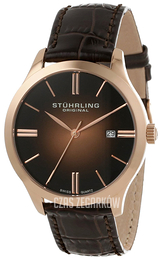Stührling Original Zloty/Skóra Ø42 mm 490.3345K14