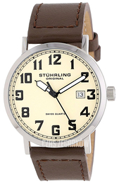 Stührling Original Szampański/Skóra Ø42 mm 554.3315K15
