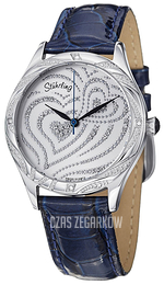 Stührling Original Srebrny/Skóra Ø36 mm 582.2215C2