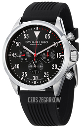 Stührling Original Aviator Czarny/Guma Ø42 mm 600.03