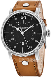 Stührling Original Aviator Czarny/Skóra Ø42 mm 656.02