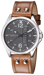 Stührling Original Aviator Szary/Skóra Ø44 mm 699.02