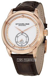 Stührling Original Srebrny/Skóra Ø42 mm 720.04