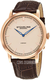 Stührling Original Symphony Różowe złoto/Skóra Ø42 mm 779.03