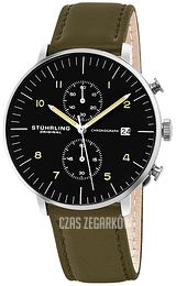 Stührling Original Monaco Czarny/Skóra Ø42 mm 803.02