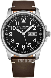 Stührling Original Aviator Czarny/Skóra Ø42 mm 850.05