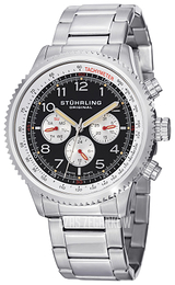 Stührling Original Concorso Czarny/Stal Ø44 mm 858B.01