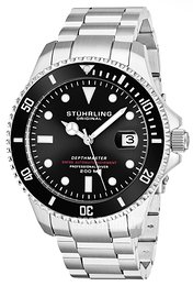 Stührling Original Aquadiver Czarny/Stal Ø42 mm 883.01
