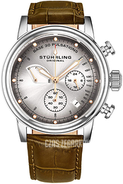 Stührling Original Chronopulse Szary/Skóra Ø42 mm 895.01