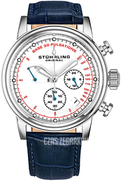 Stührling Original Chronopulse Biały/Skóra Ø42 mm 895.04
