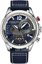 Stührling Original Aviator Niebieski/Skóra Ø45 mm 908.02