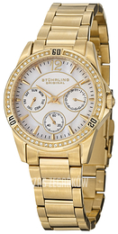 Stührling Original Aquadiver Biały/Stal w odcieniu złota Ø34 mm 914.02