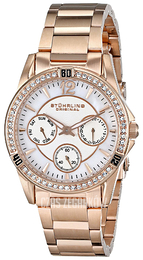 Stührling Original Biały/Stal w kolorze różowego złota Ø34 mm 914.04