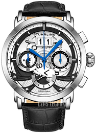 Stührling Original Andover Czarny/Skóra Ø47 mm 926.02