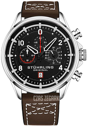 Stührling Original Aviator Czarny/Skóra Ø45 mm 929.02