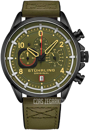 Stührling Original Aviator Zielony/Skóra Ø45 mm 929.04