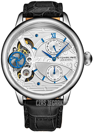 Stührling Original Vertex Srebrny/Skóra Ø45 mm 947.01