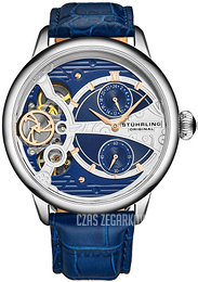 Stührling Original Vertex Niebieski/Skóra Ø45 mm 947.02