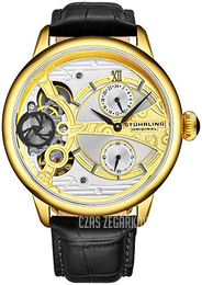 Stührling Original Vertex Srebrny/Skóra Ø45 mm 947.03